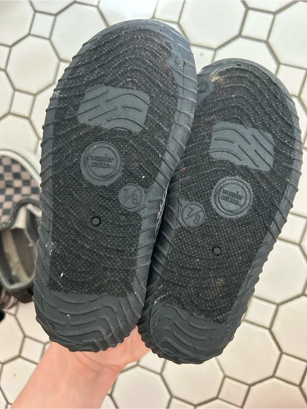 Kids Slip-On Water-Friendly Mesh Shoes in Gray and Black